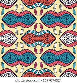Baldosa de teja sin inconvenientes con mandalas. Elementos decorativos de época. Antecedentes dibujados a mano. Motivos islámicos, árabes, indios y otomanos. Perfecto para imprimir en tela o papel.