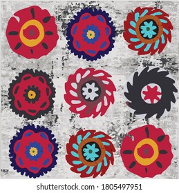 Seamless pattern tile with mandalas. Vintage decorative elements. carpet design. Hand drawn background. Islam, Arabic, Indian, ottoman motifs. Perfect for printing on fabric or paper.