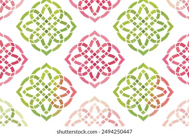 Seamless pattern tile with mandalas. Vintage decorative elements. Islam, Arabic, Indian, ottoman motifs. Perfect for printing on fabric or paper design.