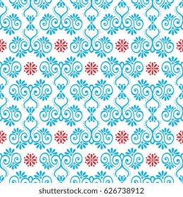Seamless pattern tile with mandalas. Vintage decorative elements. Hand drawn background. Islam, Arabic, Indian, ottoman motifs. Perfect for printing on fabric or paper.