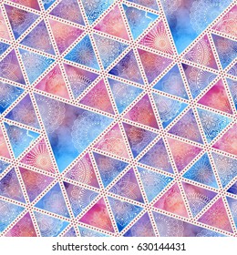 Seamless pattern tile with mandalas. Vintage decorative elements. Hand drawn background. Islam, Arabic, Indian, ottoman motifs. Perfect for printing on fabric or paper.