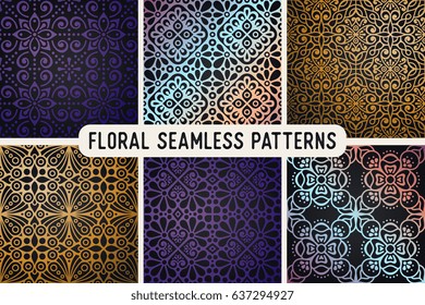 Seamless pattern tile with mandalas. Vintage decorative elements. Hand drawn background. Islam, Arabic, Indian, ottoman motifs. Perfect for printing on fabric or paper.