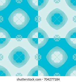 seamless pattern tile shades of turquoise