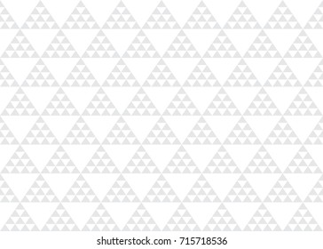 Seamless pattern tile with triangles within triangular design
