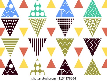 Seamless pattern tile. Vintage decorative elements colorful background. Perfect for printing on fabric, poster or paper.
