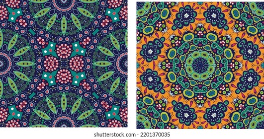 mosaico sin soldadura vintage islam elementos arabicos motivos estilo étnico para tela textil fondo de impresión