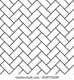 Seamless pattern of tiled cobblestone, basket. Geometric mosaic street tiles. For background, fabric,card. Vector illustration.