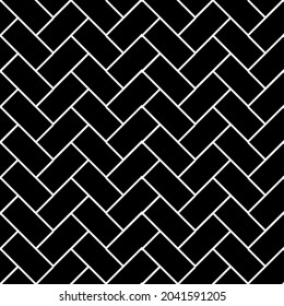 Seamless pattern of tiled cobblestone, basket. Geometric mosaic street tiles. For background, fabric,card.Vector illustration.