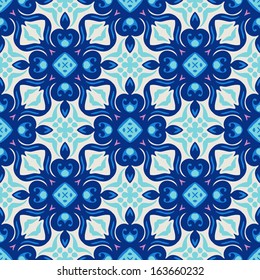 Seamless pattern tiled gift wrap vector