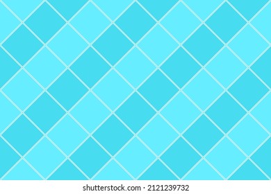 Seamless pattern with tiles. Blue squares background.