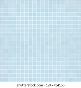 Seamless pattern of tiles in blue. Vector texture.