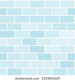 Seamless pattern of tiles in blue. Vector texture.