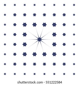 Seamless pattern tiles. Monochrome geometrical composition on a white background executed in azulejos style. excellent for printing on ceramic tiles