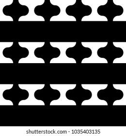 Seamless pattern with tiles ornament. Oriental ornamentation with repeated dumbbells shapes. Window tracery wallpaper. Grid motif background. Digital paper, textile print, web design. Vector art image