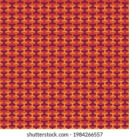 Seamless pattern with tiles ornament. Oriental ornamentation with repeated dumbbells shapes. Tile wallpaper. Mosaic motif. Abstract background. Digital paper, textile print, web design. Vector .