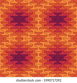 Nahtloses Muster. Zierfliesen. Orientalische Verzierung. Wiederholte Hantel formen. Klare Tapete. Mosaikmotiv. Abstrakter Hintergrund. Ethnisches Design. Textildruck. Geometrisches Bild.