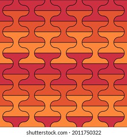 Nahtloses Muster. Zierfliesen. Orientalische Verzierung. Wiederholte Hantel formen. Klare Tapete. Mosaikmotiv. Abstrakter Hintergrund. Ethnisches Digitalpapier. Textildruck. Geometrischer Vektor.