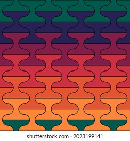 Seamless pattern. Tiles ornament. Oriental ornamentation. Repeated dumbbells shapes. Tile wallpaper. Mosaic motif. Abstract background. Ethnic digital design. Textile print. Geometric image. Vector.