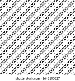Seamless pattern. Tiles, signs backdrop. Rhombuses, figures ornament. Ethnic motif. Diamonds, shapes wallpaper. Textile print, web design, abstract illustration. Forms, checks background. Vector