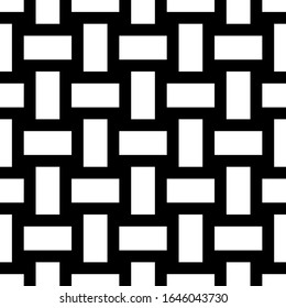 Seamless pattern. Tiles wallpaper. Blocks illustration. Rectangles ornament. Ethnic motif. Bricks backdrop. Geometric background. Digital paper, textile print, web design, abstract. Vector artwork.
