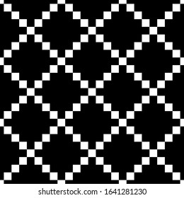 Seamless pattern. Tiles wallpaper. Squares illustration. Checks ornament. Ethnic motif. Shapes backdrop. Forms background. Digital paper, textile print, web design, abstract. Vector artwork