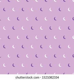 Seamless pattern with tiny moon