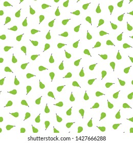 Seamless pattern with tiny pears