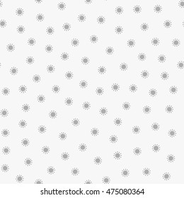 Seamless Pattern of Tiny Spiky Balls with Round Tips. There are minor variations in each dot.