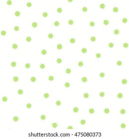 Seamless Pattern of Tiny Spiky Balls. There are minor variations in each dot.
