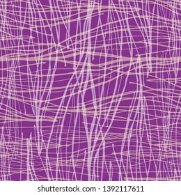 seamless pattern. tissue structure. weaving seams. quiltings. EPS format. Background for fabric, fabric, textile, tartan. Purple, lilac color.