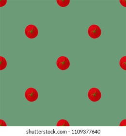 Seamless pattern with tomatoes
