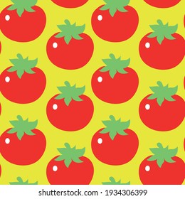 Seamless pattern with tomatoes.Can be used for wallpaper,fabric, web page background, surface textures