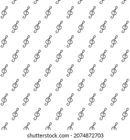 Seamless pattern of tone in white background with mini doodle (icon). Vector Illustration