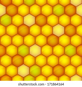 Seamless pattern of the toned honeycomb