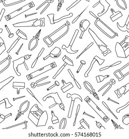 Seamless Pattern With Tools