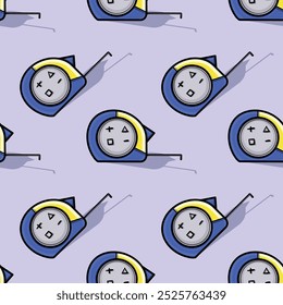 Seamless Pattern With Tools For Repair. Vector illustration 