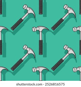 Seamless Pattern With Tools For Repair. Vector illustration