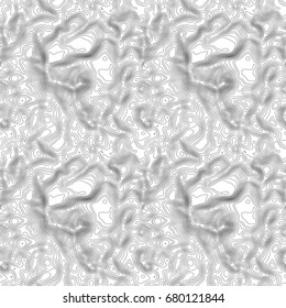 Seamless pattern. Topographic map background with space for copy Seamless texture. Line topography map contour background , geographic grid . Mountain hiking trail over terrain .