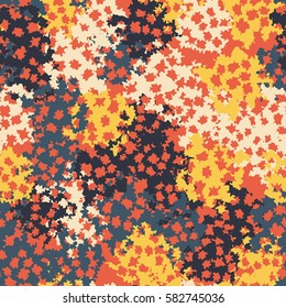 Seamless pattern. Torn shreds. Ragged holes. Chaotic spread. Random order. Fashion camouflage. Flat. Grunge.