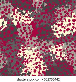 Seamless pattern. Torn shreds. Ragged holes. Chaotic spread. Random order. Fashion camouflage. Flat. Grunge.