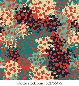 Seamless pattern. Torn shreds. Ragged holes. Chaotic spread. Random order. Fashion camouflage. Flat. Grunge.