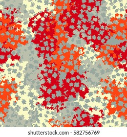 Seamless pattern. Torn shreds. Ragged holes. Chaotic spread. Random order. Fashion camouflage. Flat. Grunge.