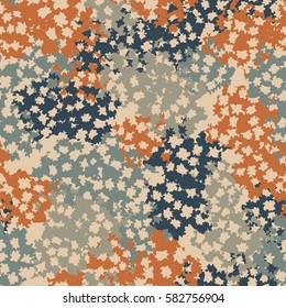 Seamless pattern. Torn shreds. Ragged holes. Chaotic spread. Random order. Fashion camouflage. Flat. Grunge.