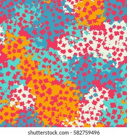 Seamless pattern. Torn shreds. Ragged holes. Chaotic spread. Random order. Fashion camouflage. Flat. Grunge.