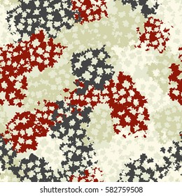 Seamless pattern. Torn shreds. Ragged holes. Chaotic spread. Random order. Fashion camouflage. Flat. Grunge.