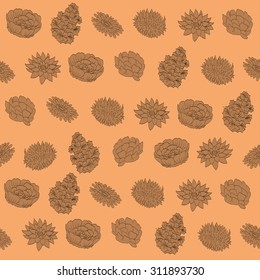 Seamless pattern tracery. Begonia, carnation, gerbera, gladiolus, lotus, cornflowers. 