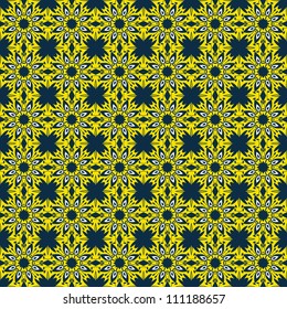 Seamless pattern of tracery.3 colors