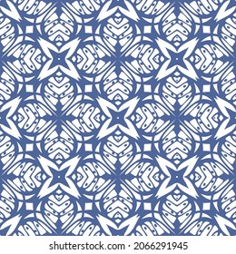 Nahtlose Muster für traditionelle arabische und indische Töpferei Fliesen, Stoff, Wandinnenausstattung, Stoff. Dekorfliesen, Stoffdruck, Mosaik-orientalisches Muster mit Ornamenten.