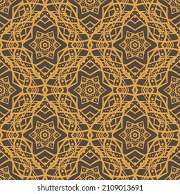 Seamless pattern for traditional arabic and indian pottery tiling, fabric, wall interior, cloth. Decor tile, texture print, mosaic oriental pattern with ornament, lace.