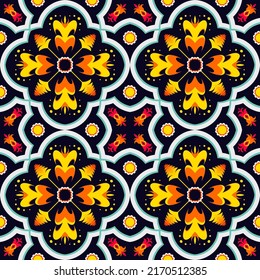 Seamless Pattern. Traditional Arabic Islamic Background. Mosque decoration element. colorful seamless pattern. turkish textured. tile pattern.